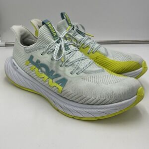Hoka One One Carbon X 3 Sail Evening Primrose Mens Size 11.5 White Green Running